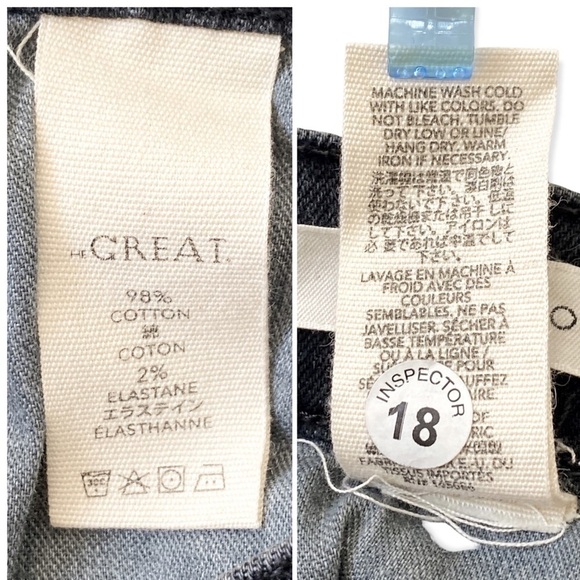NWOT THE GREAT jeans  The Fellow Vintage Cropped Jeans, Size 26, - Picture 12 of 16